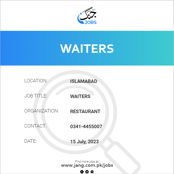 Waiters