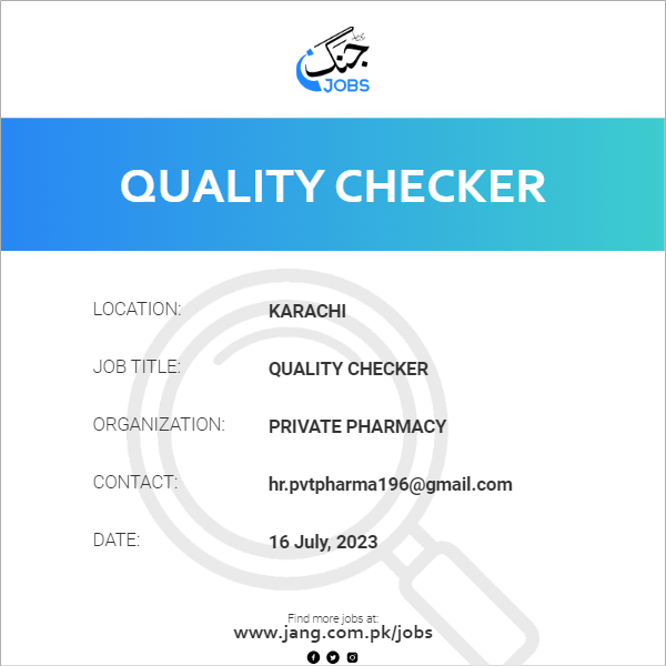 Quality Checker