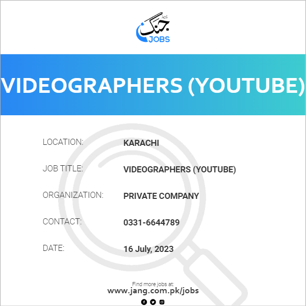 Videographers (YouTube)