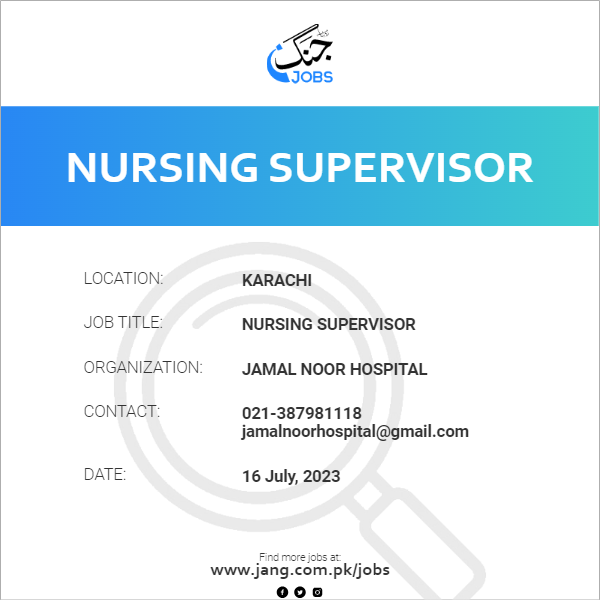 Nursing Supervisor