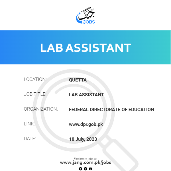 Lab Assistant