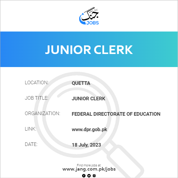 Junior Clerk