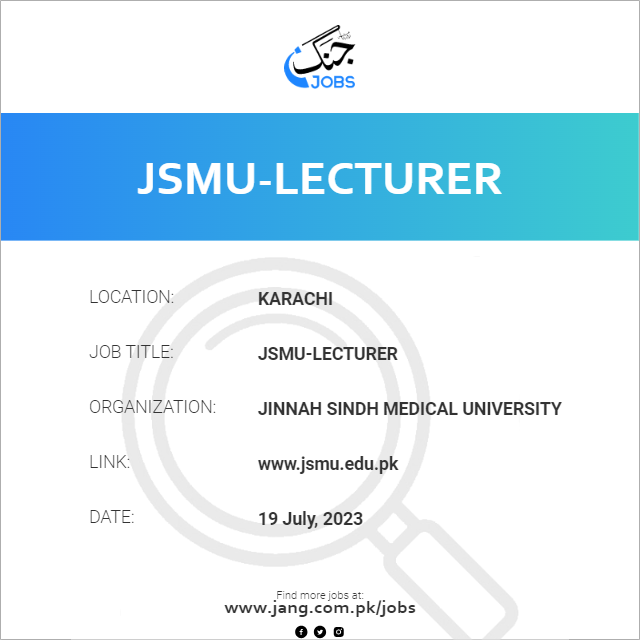 JSMU-Lecturer