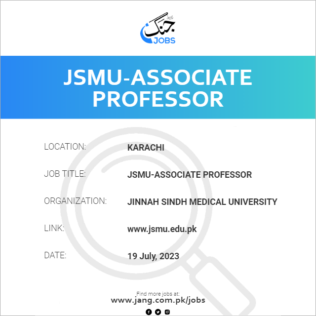 JSMU-Associate Professor