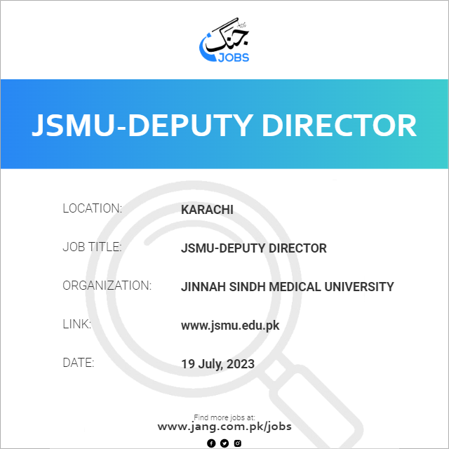 JSMU-Deputy Director
