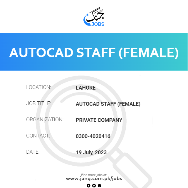 Autocad Staff (Female)