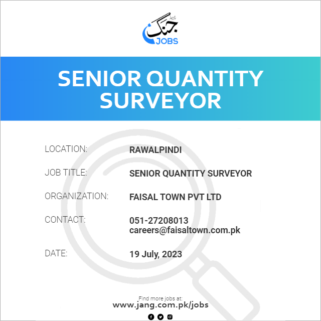 Senior Quantity Surveyor