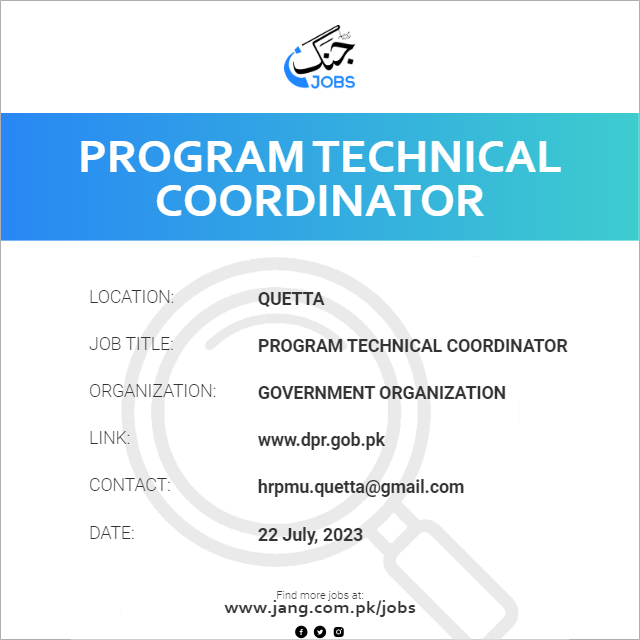 Program Technical Coordinator