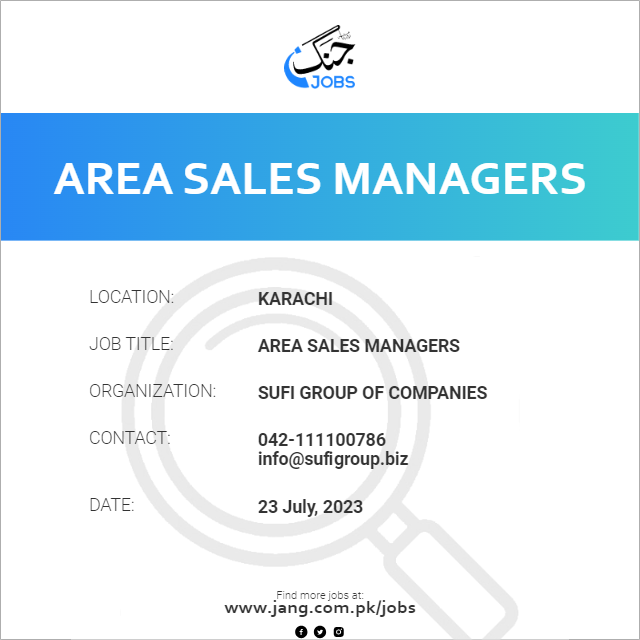 Area Sales Managers