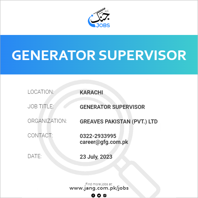 Generator Supervisor