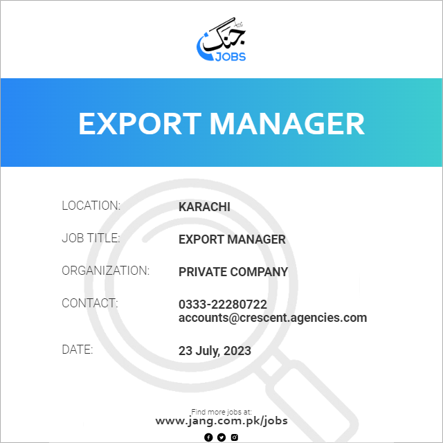 Export Manager