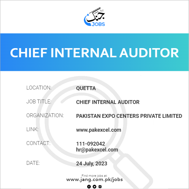 Chief Internal Auditor