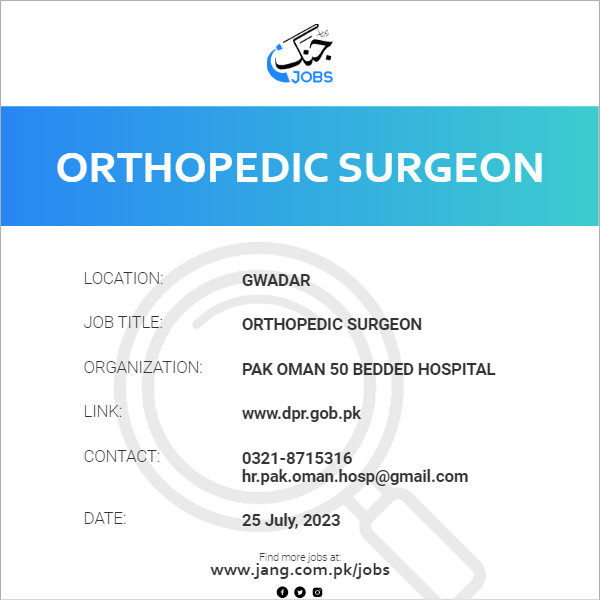 Orthopedic Surgeon