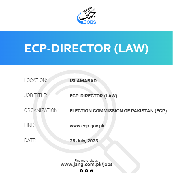 ECP-Director (Law)