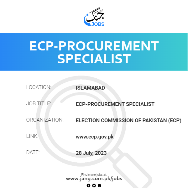 ECP-Procurement Specialist