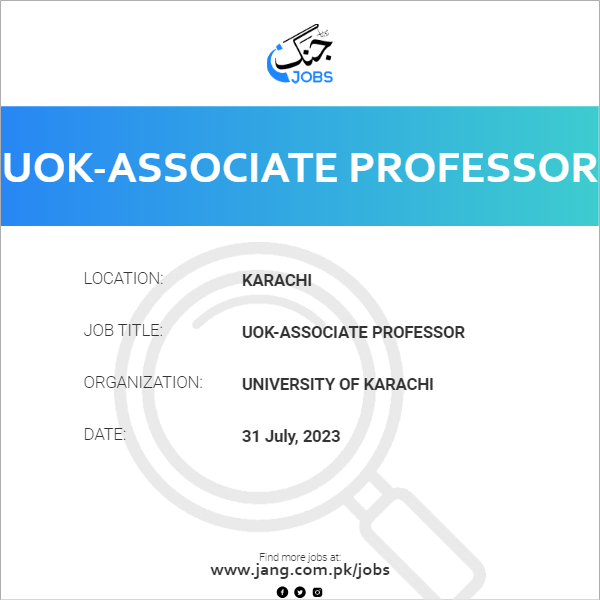 UOK-Associate Professor