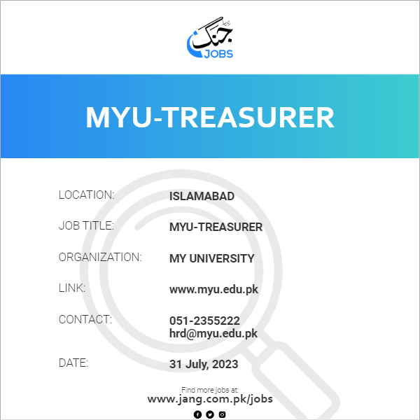MYU-Treasurer
