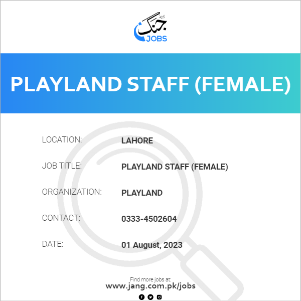 Playland Staff (Female)