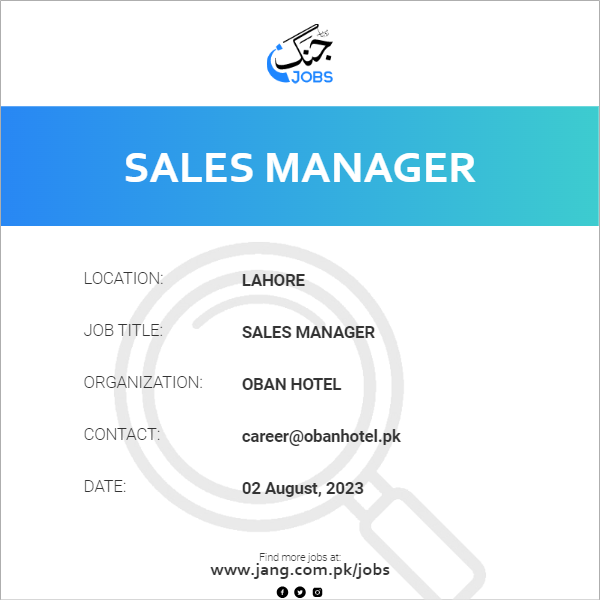 Sales Manager