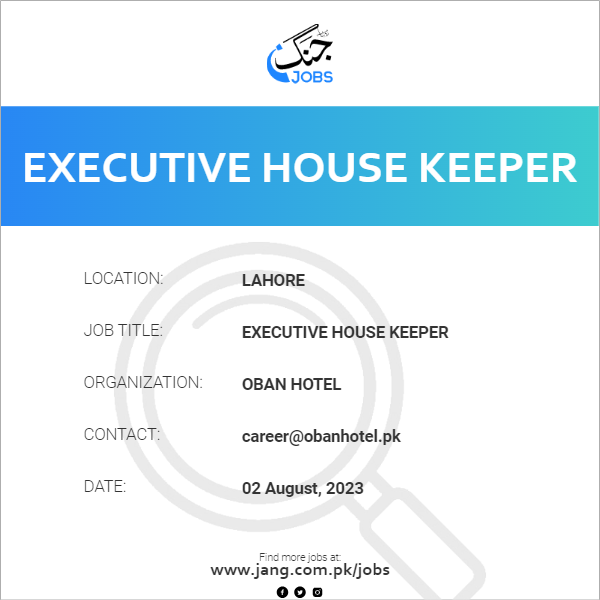 Executive House Keeper