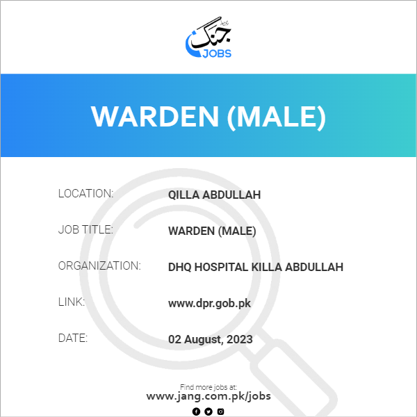 Warden (Male)