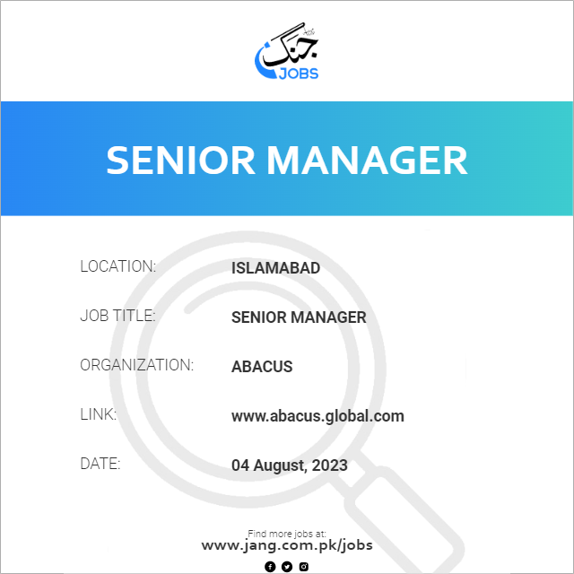Senior Manager