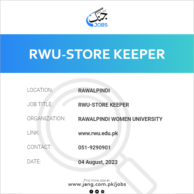 RWU-Store Keeper