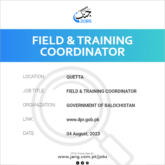 Field & Training Coordinator