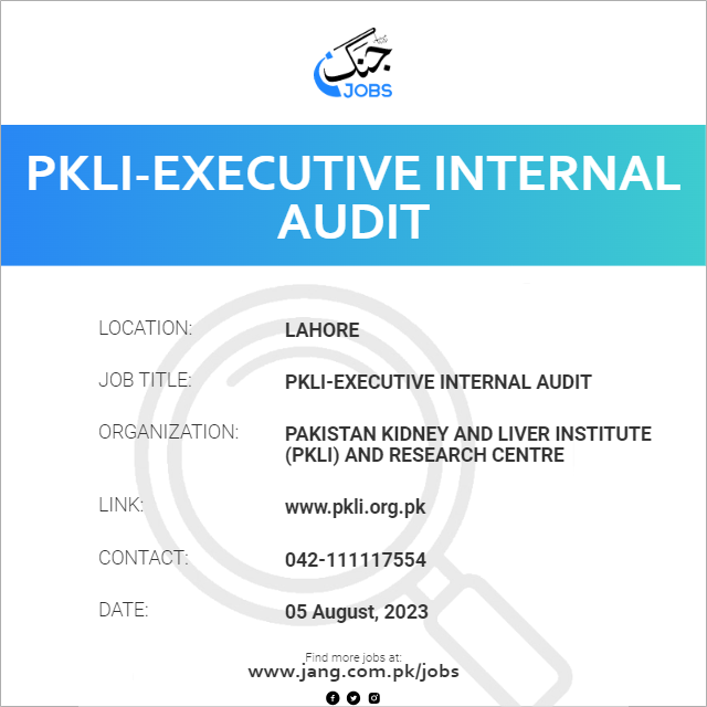 PKLI-Executive Internal Audit