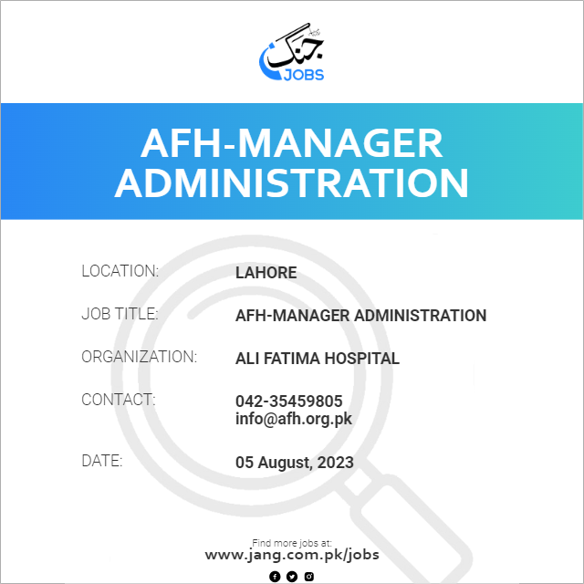 AFH-Manager Administration