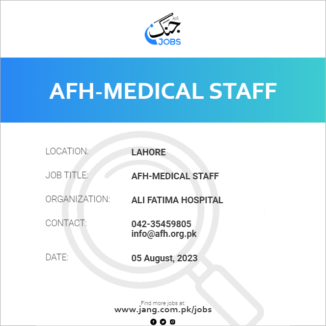 AFH-Medical Staff