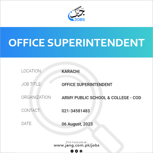 Office Superintendent