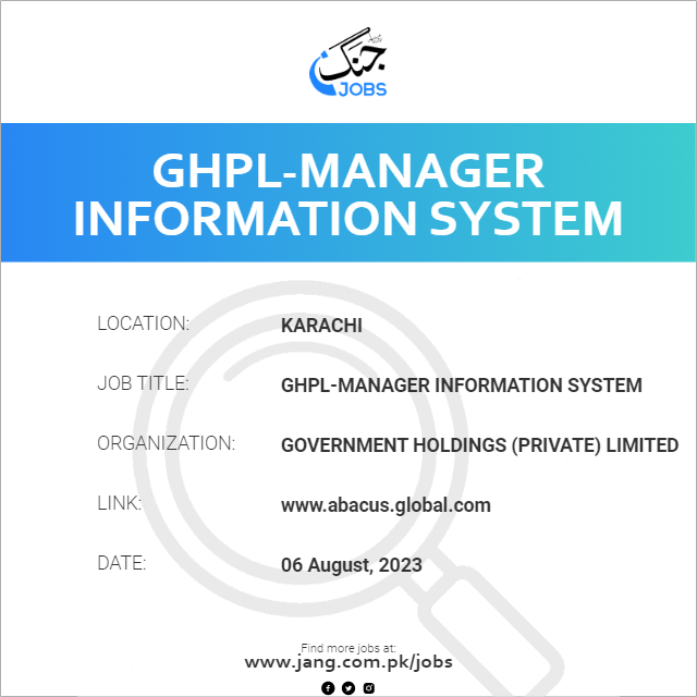 GHPL-Manager Information System