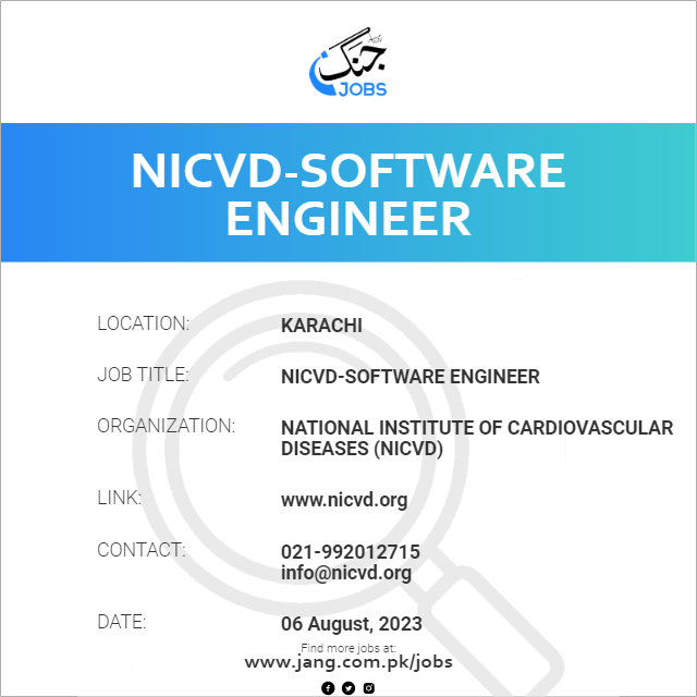 NICVD-Software Engineer