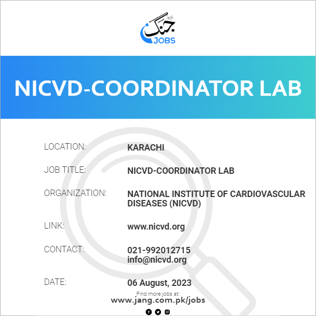 NICVD-Coordinator Lab