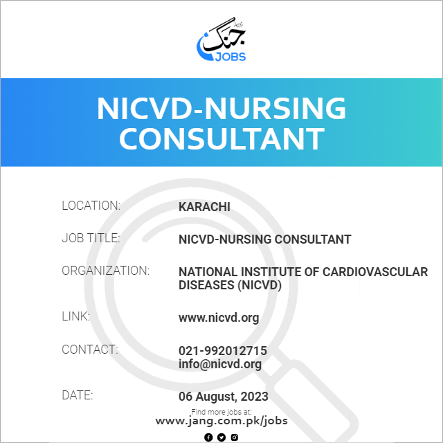 NICVD-Nursing Consultant