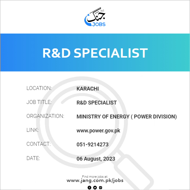 R&D Specialist
