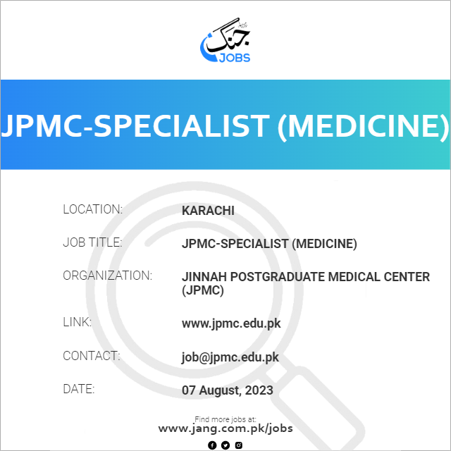 JPMC-Specialist (Medicine)