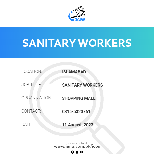 Sanitary Workers