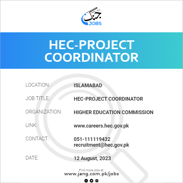 HEC-Project Coordinator