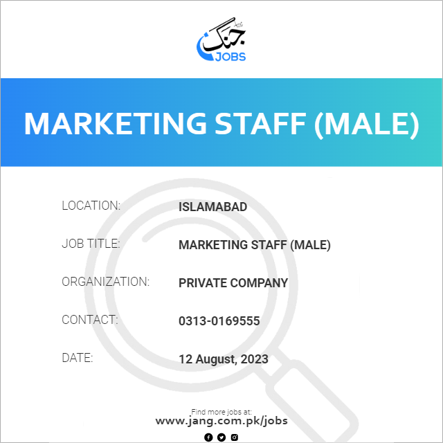 Marketing Staff (Male)