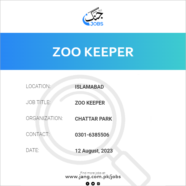 Zoo Keeper