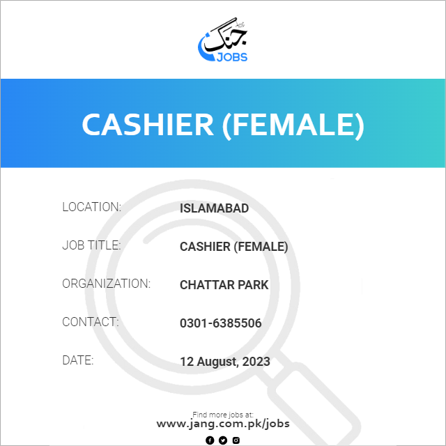 Cashier (Female)