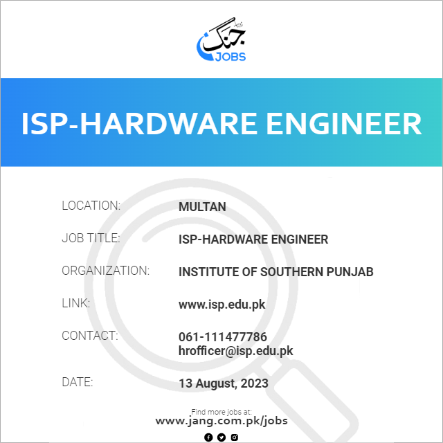 ISP-Hardware Engineer