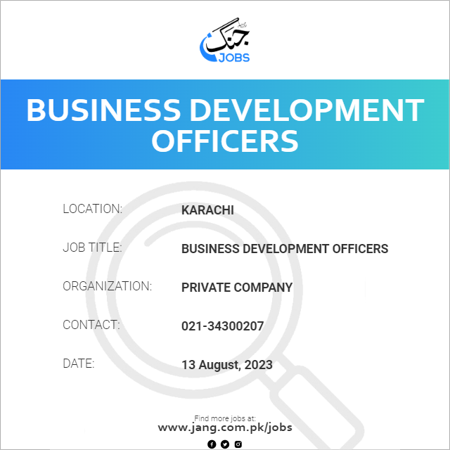 Business Development Officers