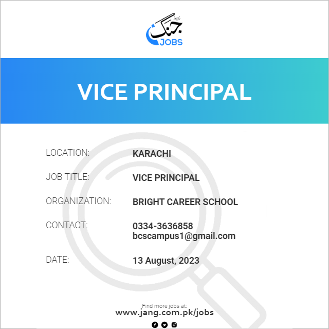 Vice Principal