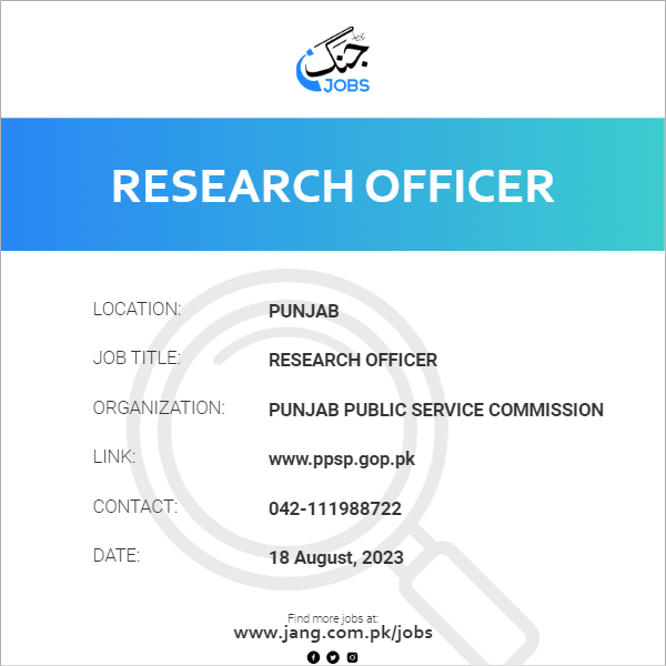 Research Officer