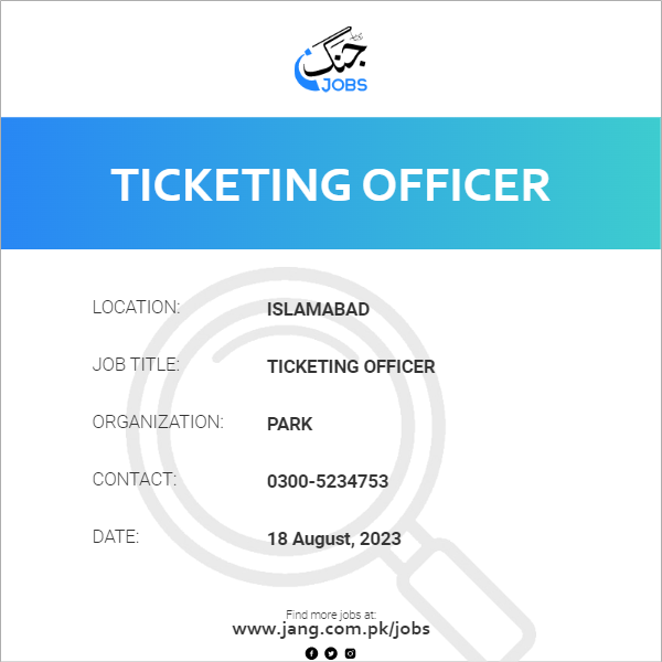 Ticketing Officer