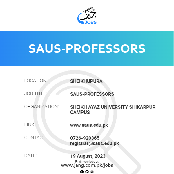 SAUS-Professors