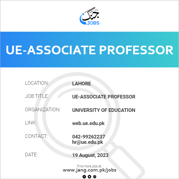 UE-Associate Professor